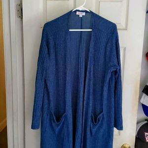 Long cardigan with pockets